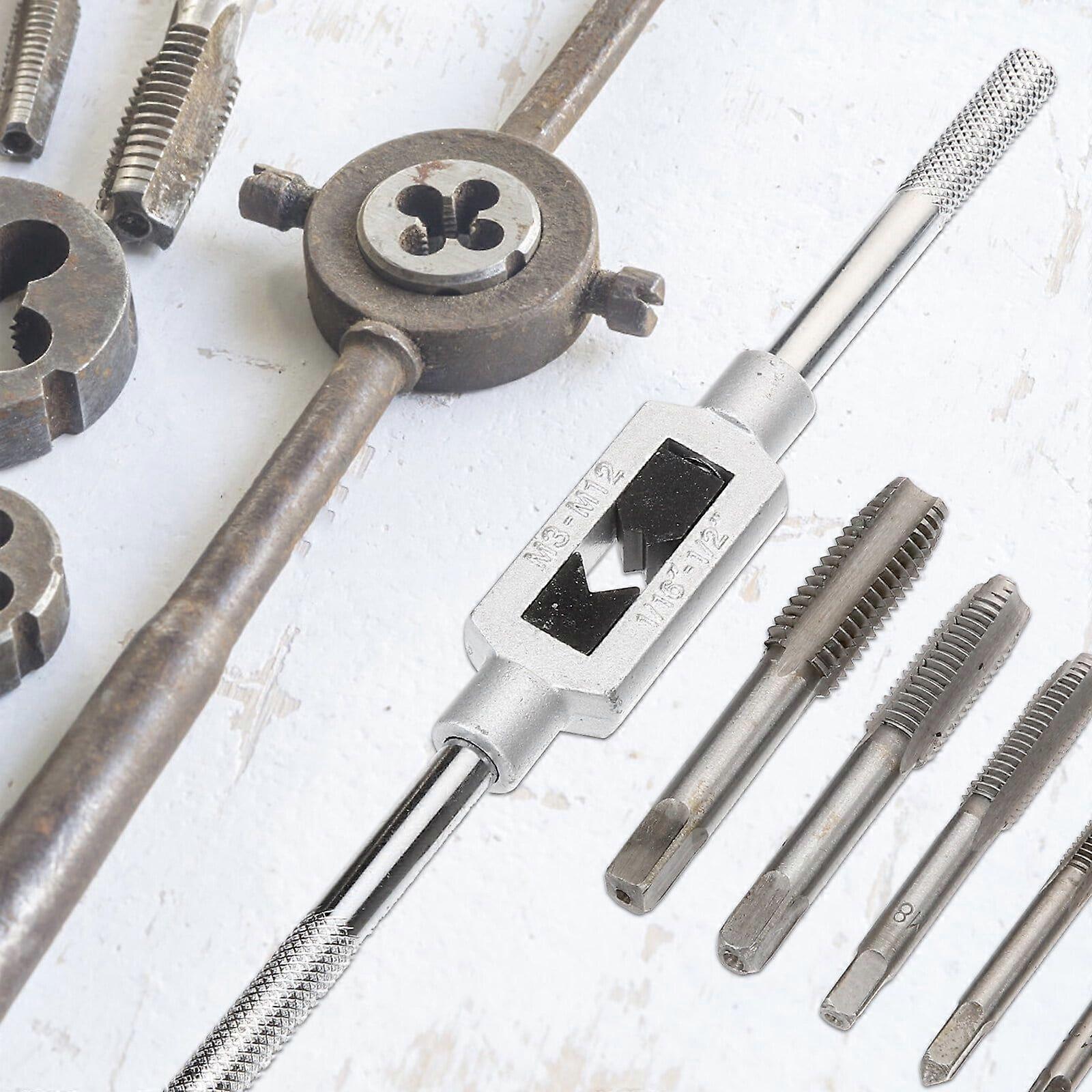 Bolt Puller Tap Handle Kit 4 Sets Thread Machine Alloy Steel Adjustable Wrench