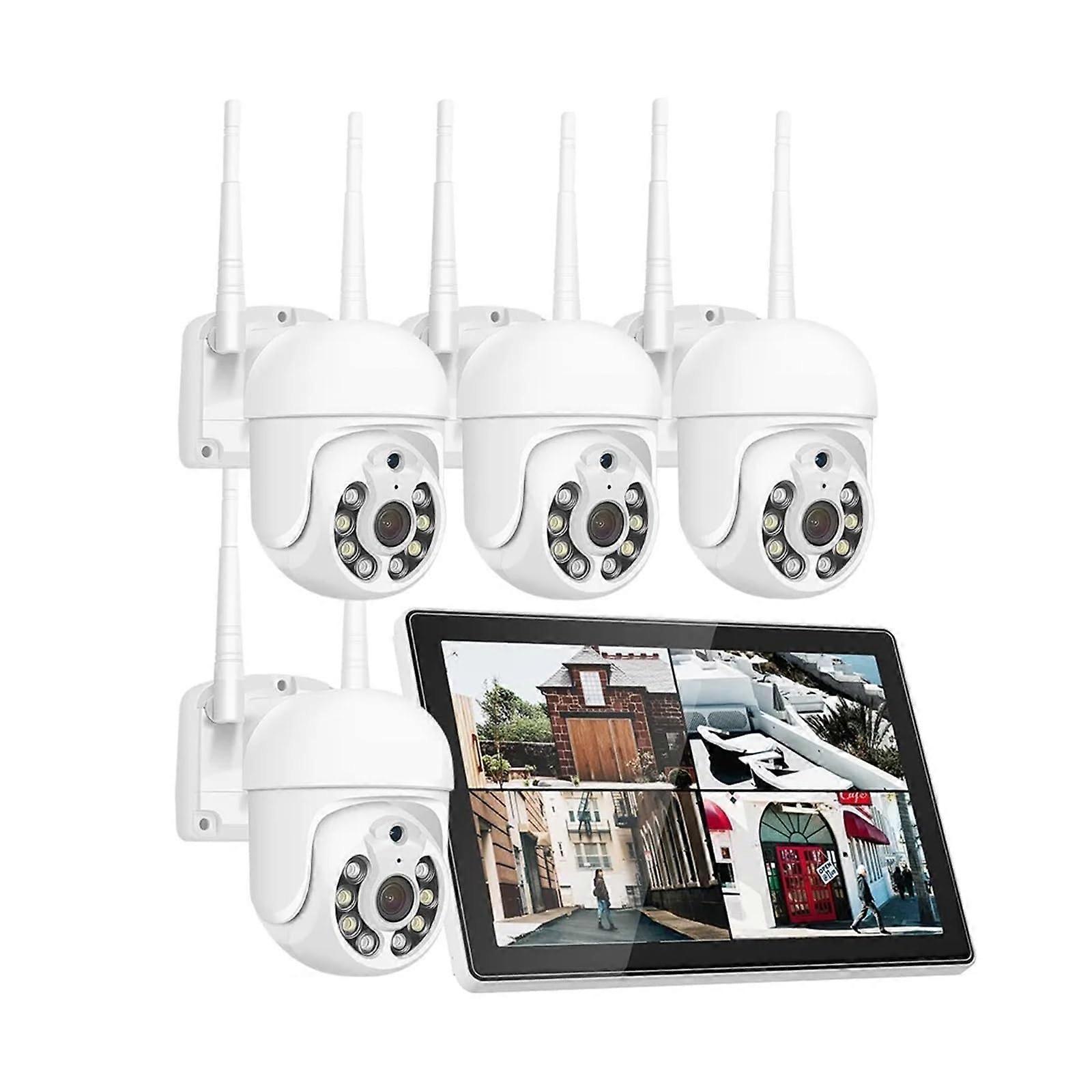 Wireless Security Camera System 3MP PTZ IP Camera NVR Kit 10CH 360° Coverage Night Vision
