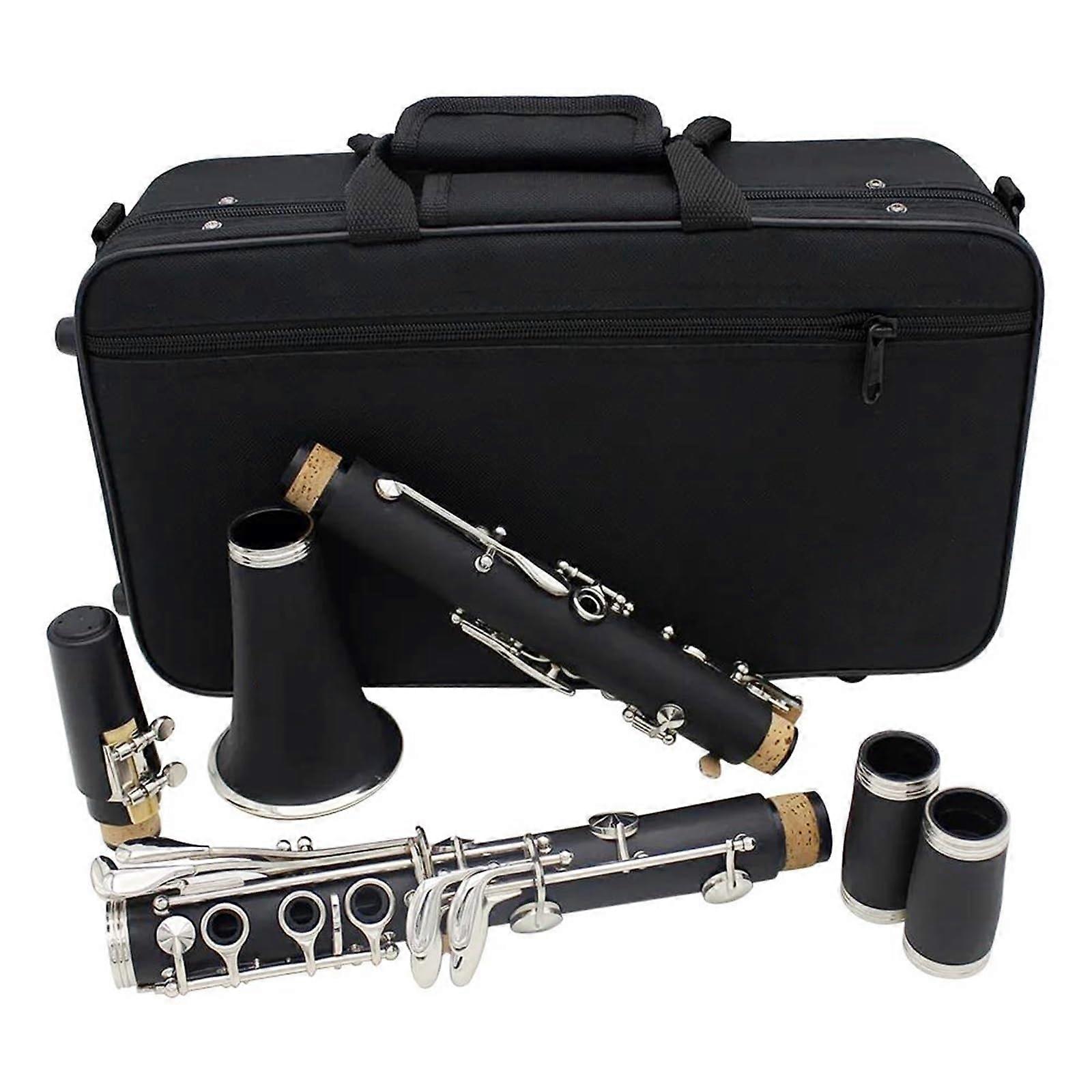 Professional Bb Clarinet 17 Key Bakelite with Case Accurate Tone Control for Students and Band