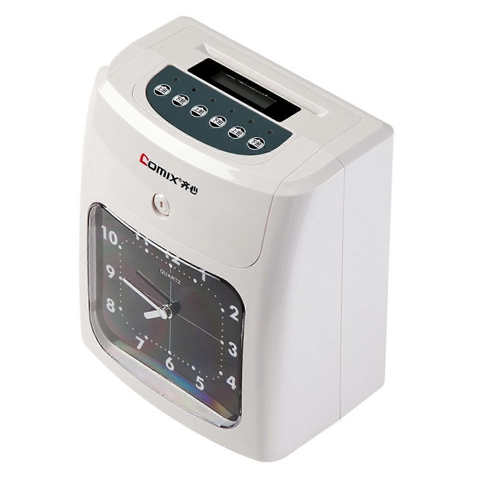 Biometric Time Clock with Fingerprint and Password, Automatic Hours Calculation for Small Business MT620