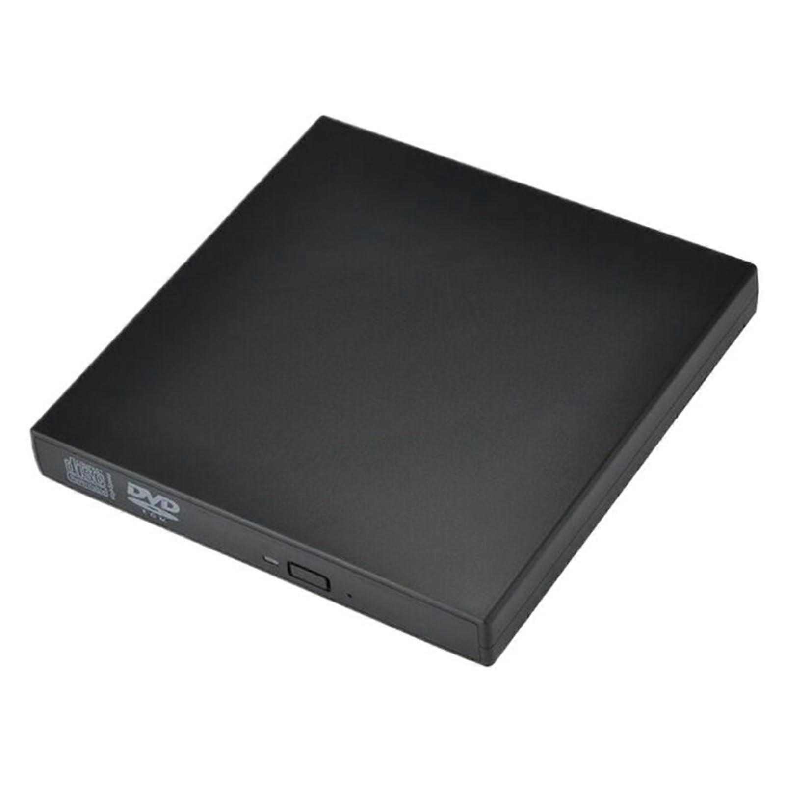External DVD Drive USB CD/DVD Burner Noise Reduction MultiSystem Compatible Black