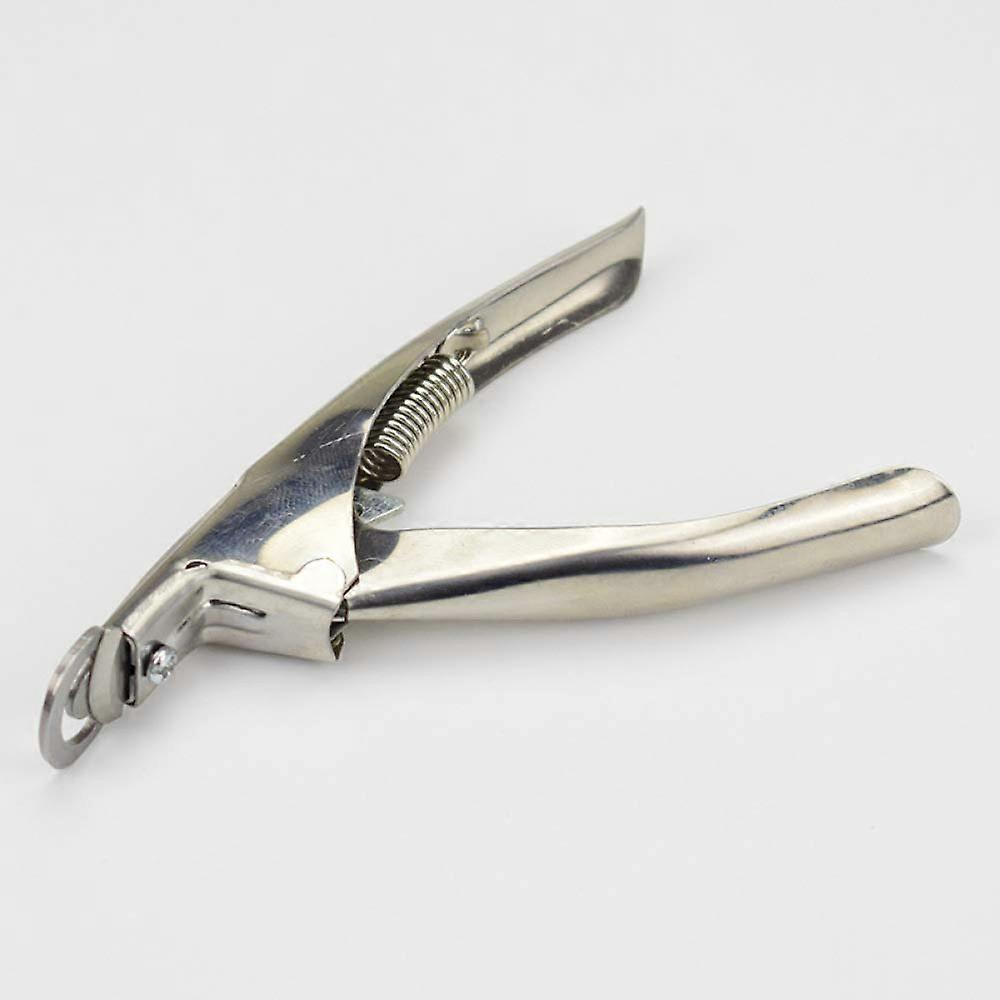 Nail Tip Cutter Acrylic Nail Clipper with Adjustable Cutting Angle for False and Artificial Nails Silver