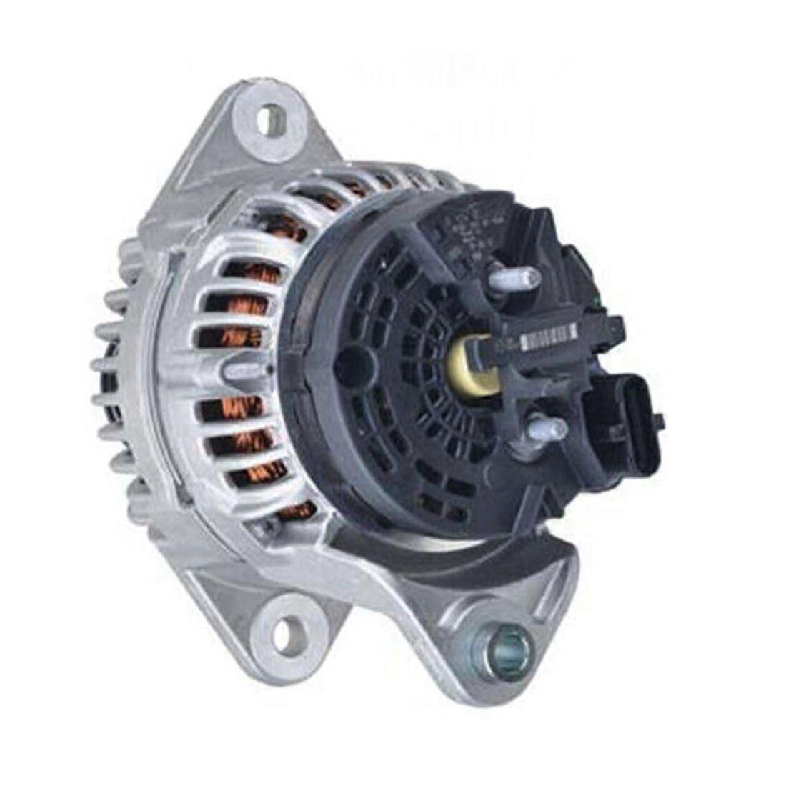 24V 150A Industrial Alternator with Solid Pulley Direct Replacement Fit Internal Fan