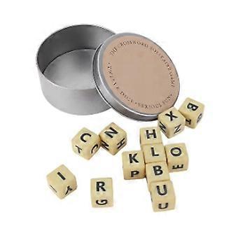 2x das Kreuzworträtsel-Spiel Multifunktionale Würfel Buchstaben Collage Reise Tragbares Rechtschreibspiel Kreuzworträtsel A