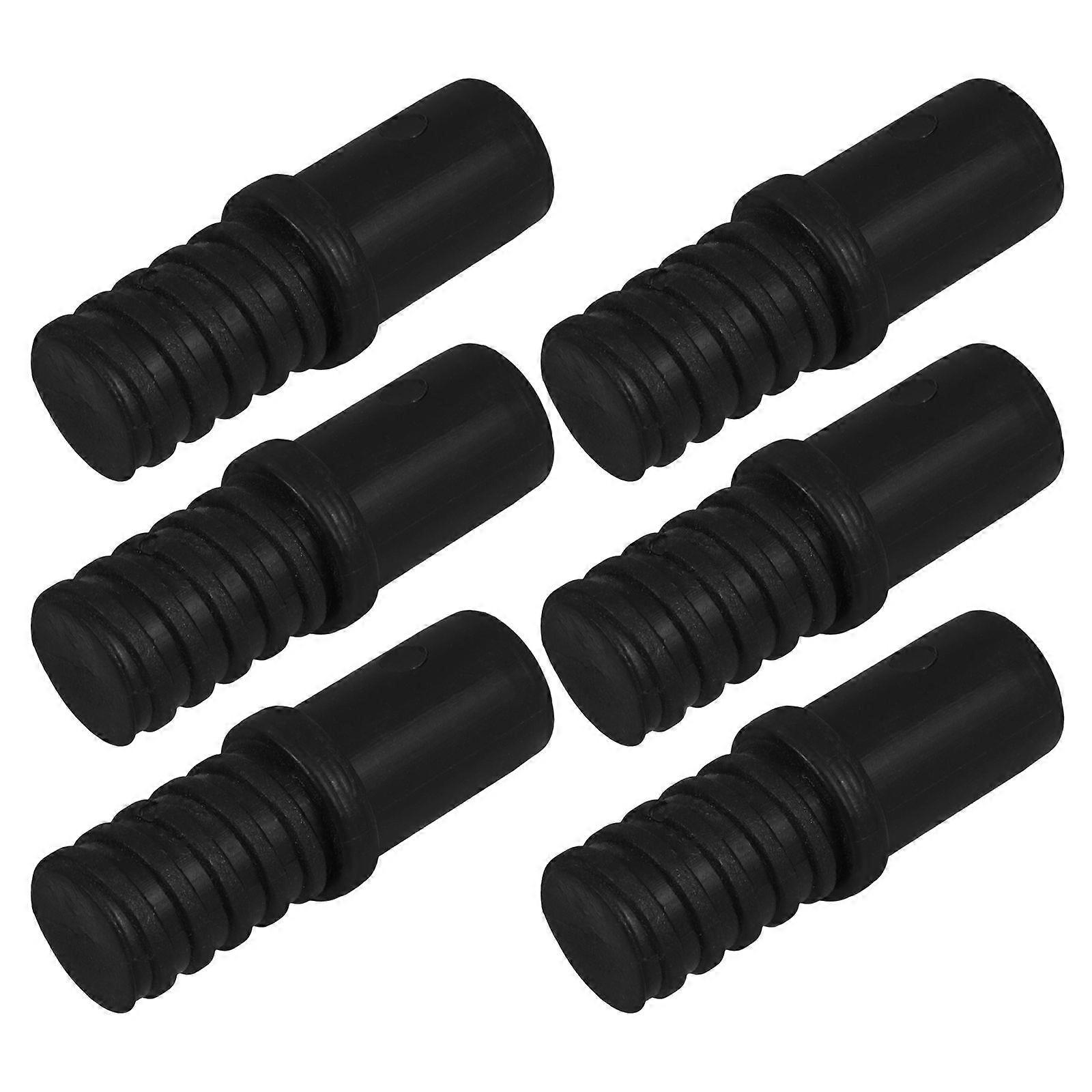 6pcs Adjustable Metal Pole Threaded End For Broom Mop And Squeegee Linkage Rod Set For Cleaning Tools Replacement