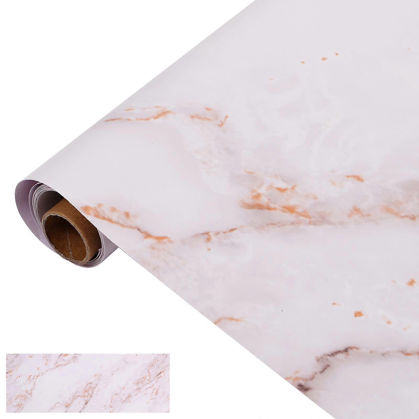 Decorative Marble Wallpaper for Home Use 1 Roll Assorted Color Adhesive