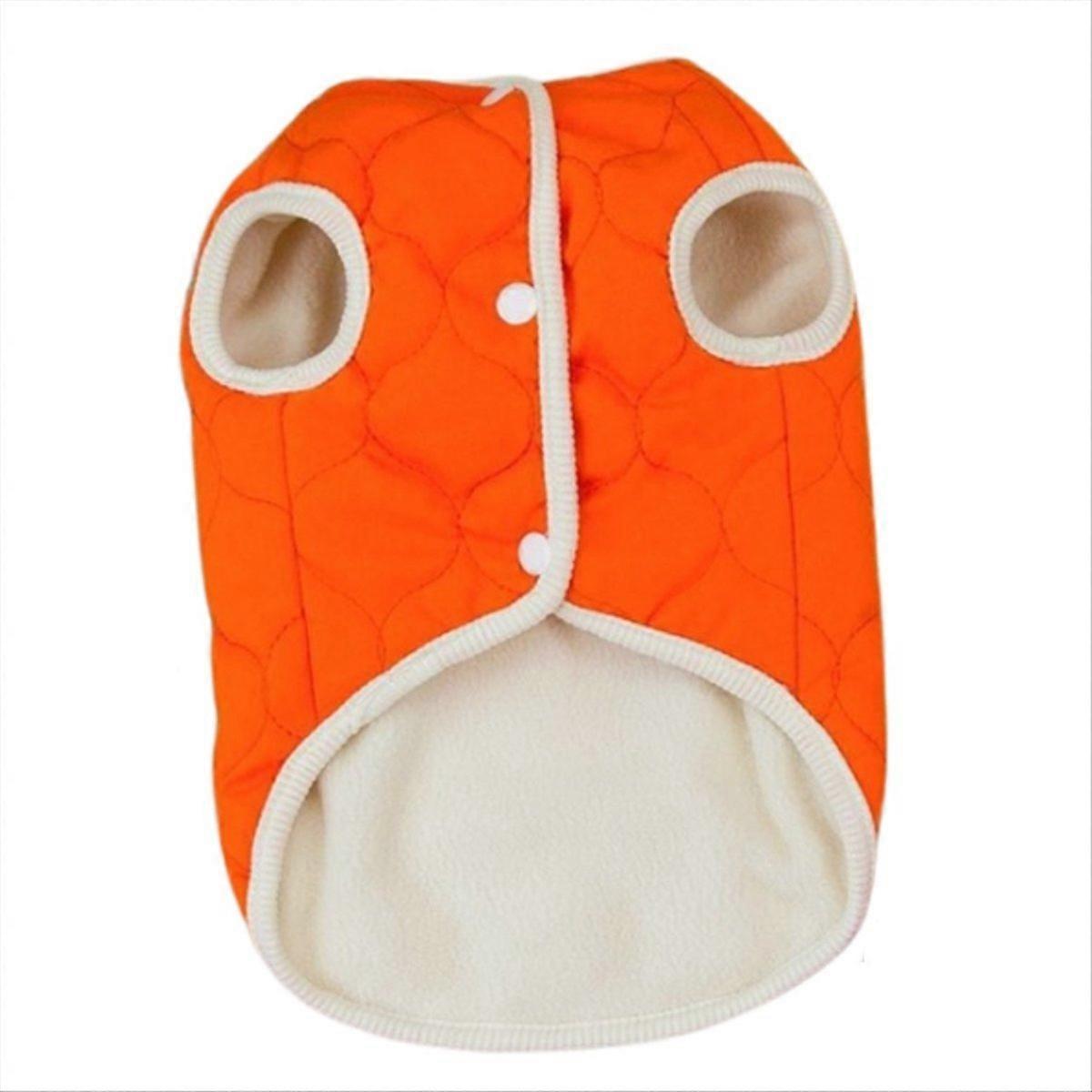 Pet Clothes Winter Peach Cotton-Padded Clothes orange