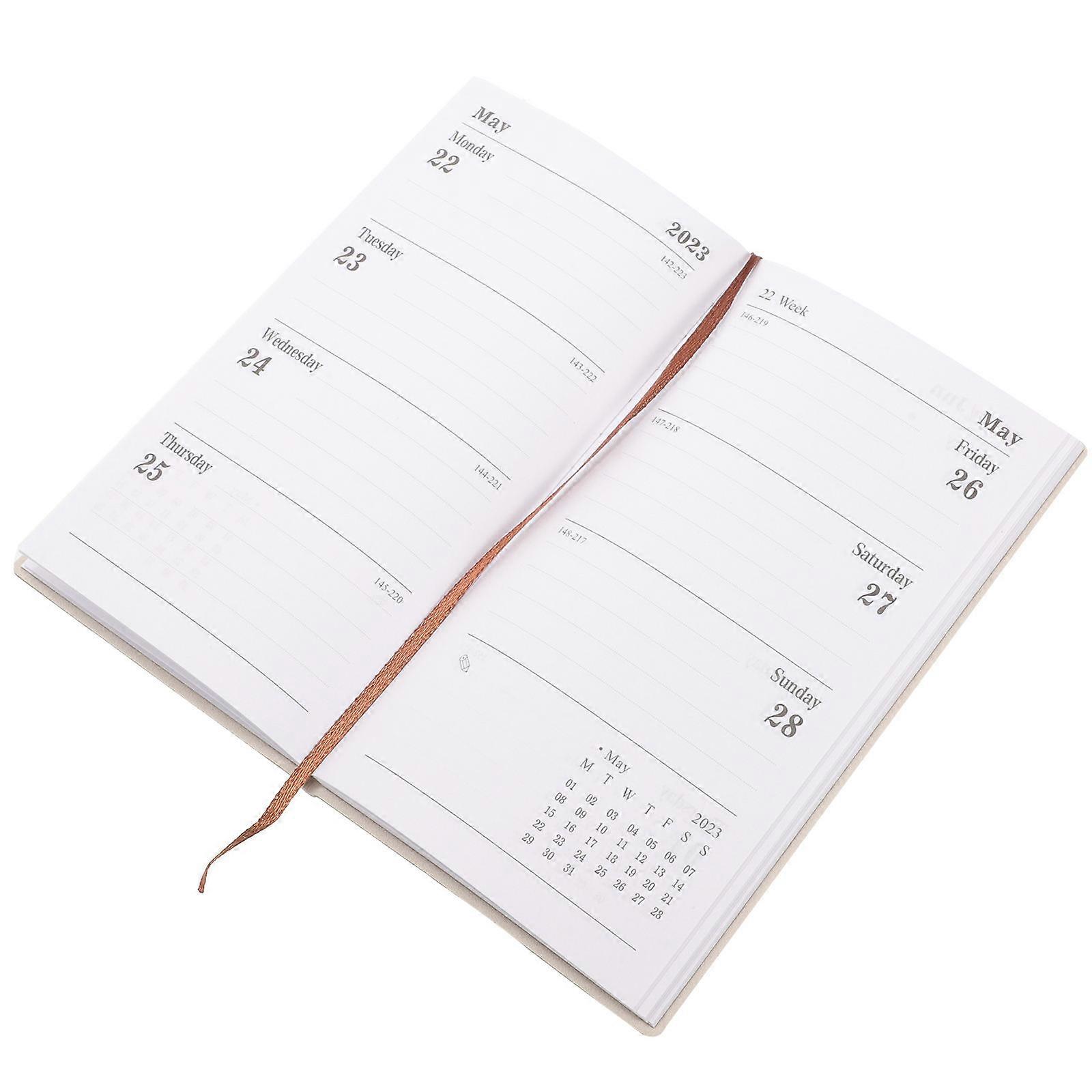 Portable Notebook Work Planner Organizer Notebook for Office 2Pcs