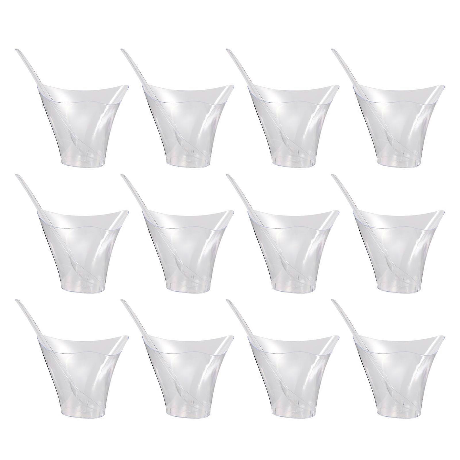 Transparent Jelly Cups Mousse Cups for Ice Cream 50Sets
