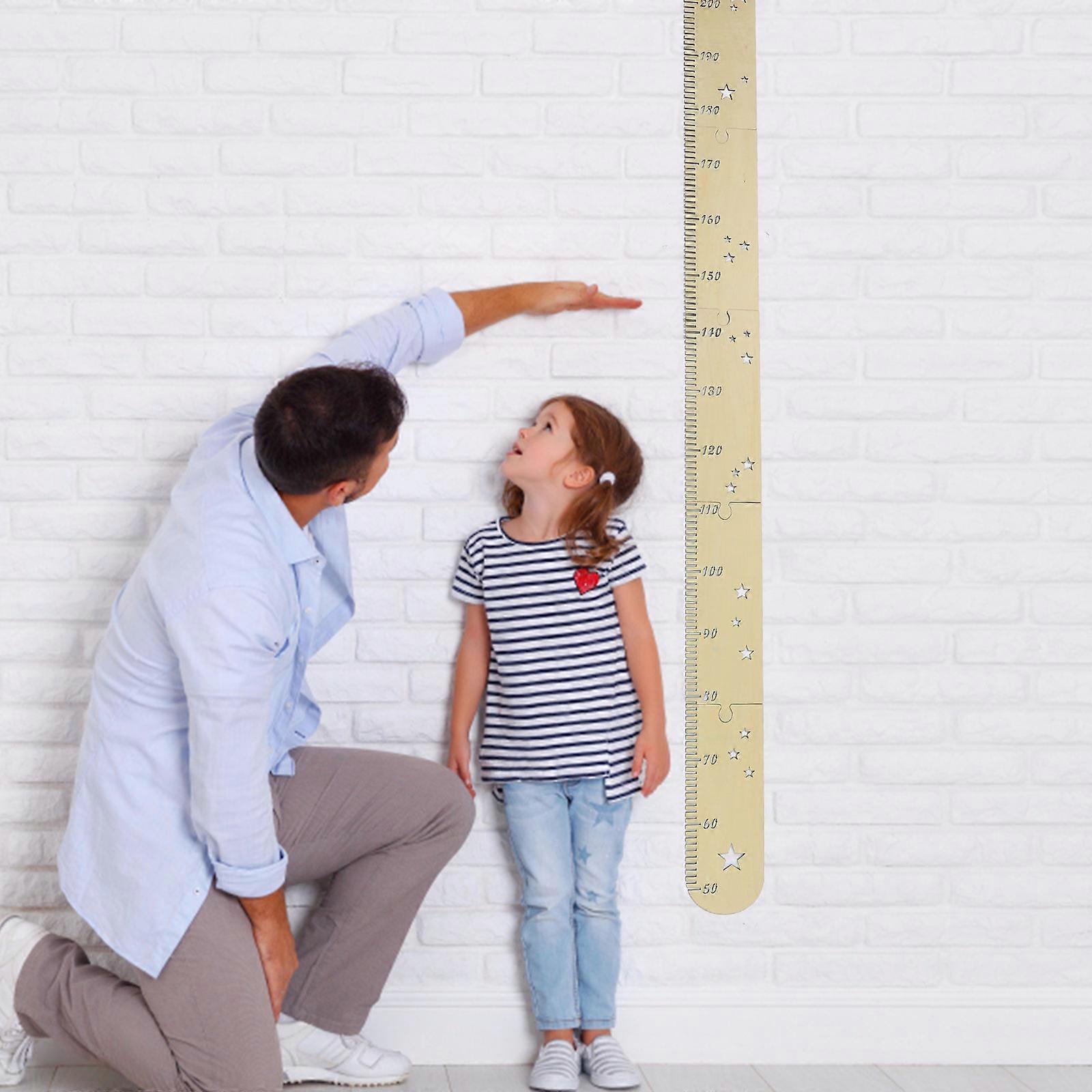 Height Ruler Chart Wooden Growth Chart for Decor Use 1Set