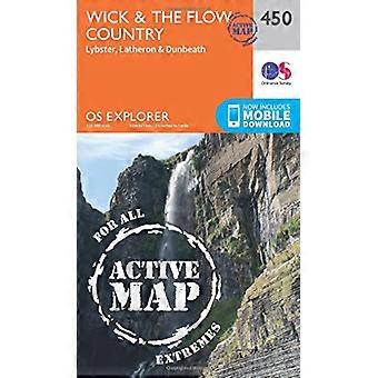 OS Explorer Karte aktiv (450) Wick und Flow Country (OS Explorer aktive Karte)