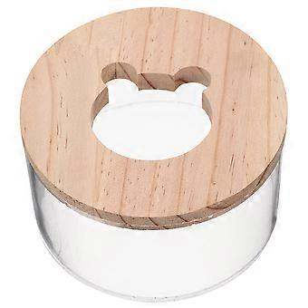 Transparente Hamsterbadewanne, Haushaltsaccessoire für Kleintiere, Badezimmerzubehör, 2 Stück