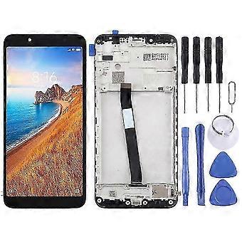 TFT LCD Screen for Xiaomi Redmi 7A Digitizer Full Assembly with Frame(Black)