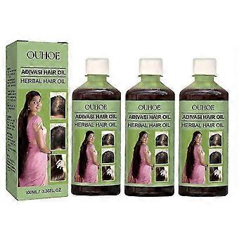 1-3X 100ml Herbal Hair Oil Refreshing Non-greasy Essential Oil For Hair Growth Nourishes Scalp And Stimulates Hair Growth-