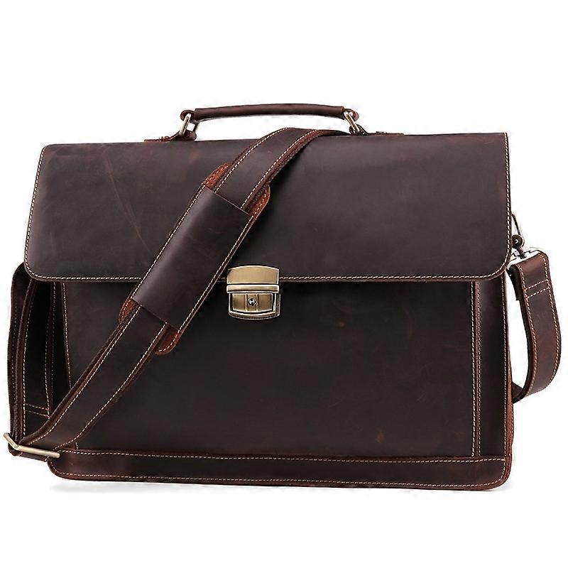 Men Business Briefcase 15.6-Inch Multi-Function Computer Handbag