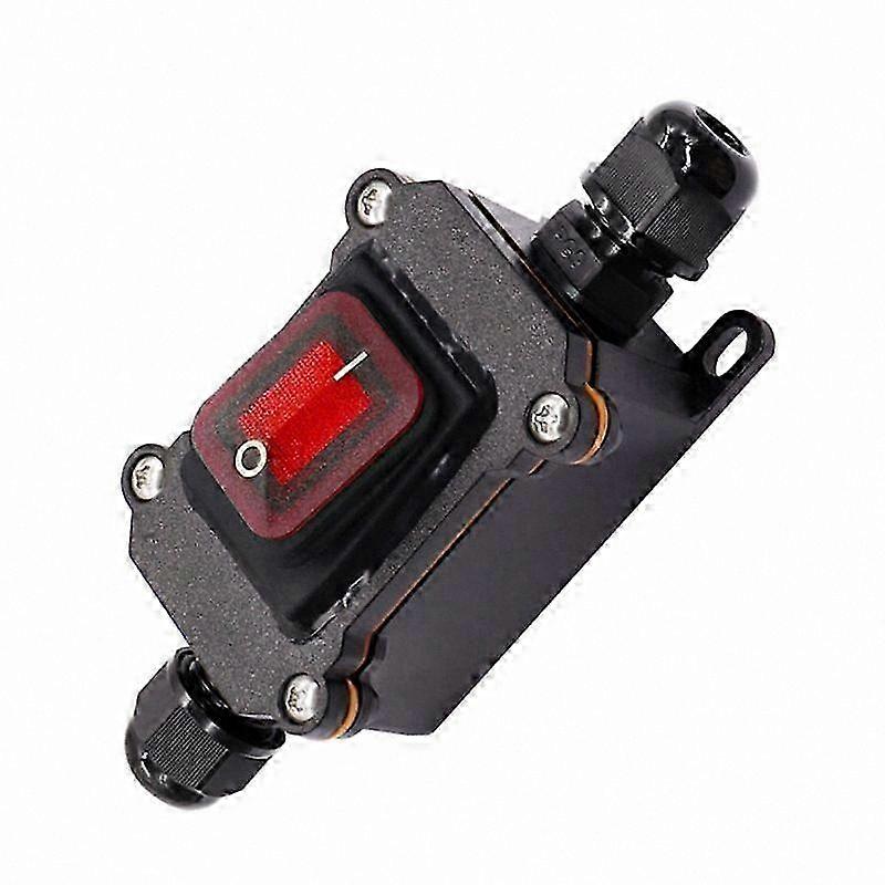 Waterproof Inline Power Switch, 12V DC, 20A High Current, IP67 Rated