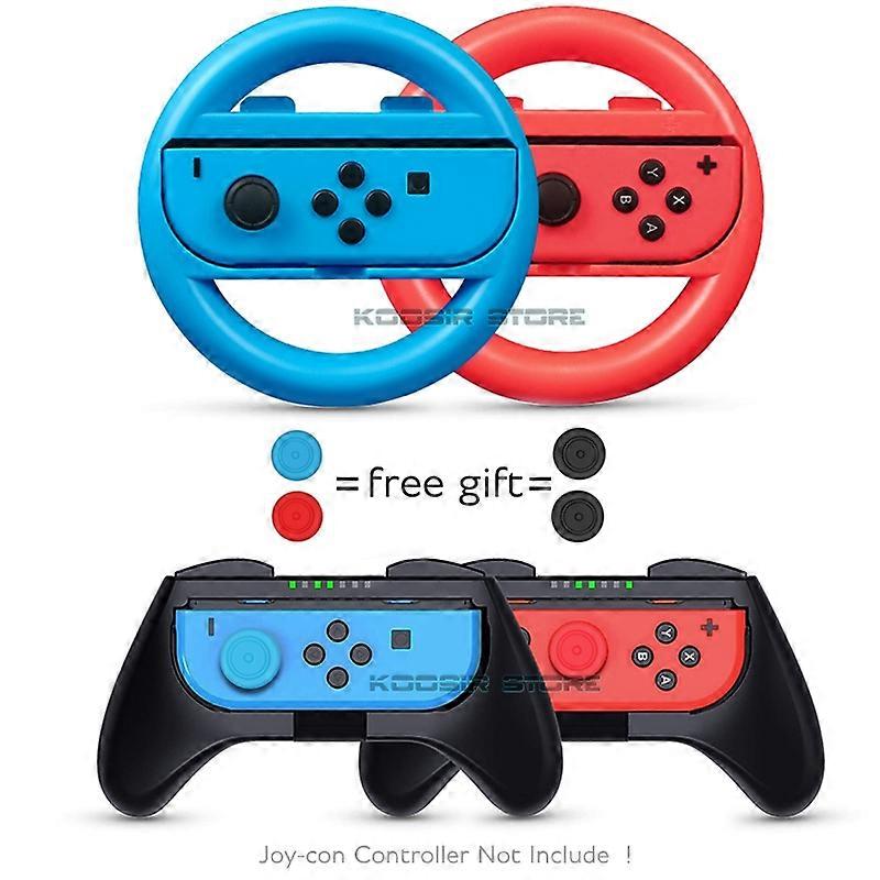 Nintendo Switch Accessory Set Joy-con Racing Steering Wheel Handle Nintendoswitch Joy-con Protector for Nintendo S