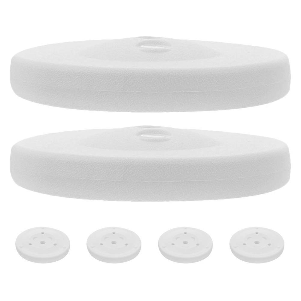 Arch Weights Stand Base for Party Decor 6Pcs White Plastic