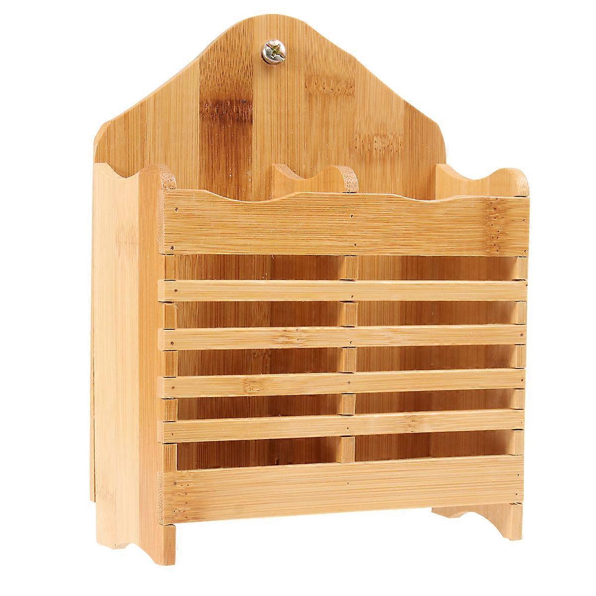 Rabbit Feeder Bamboo Grass Rack Durable Stand Frame for Small Pets