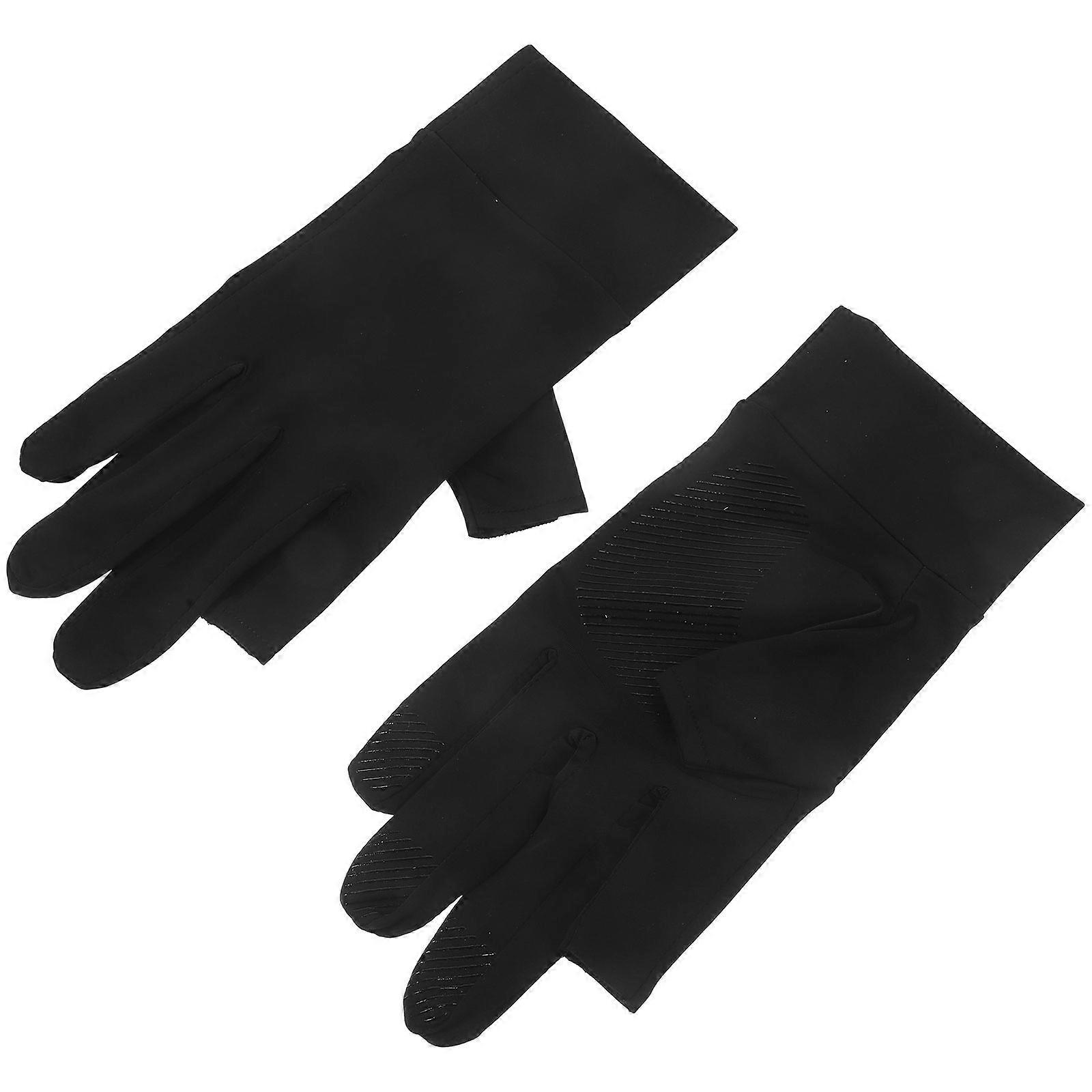 Multi-Function Riding Gloves for Protection 1Pair Wear-Resistant Black