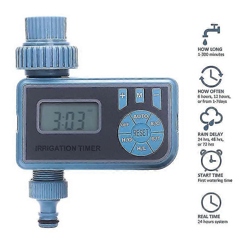 Garden Watering Timer Automatic Irrigation Controller Programmable with Large Screen