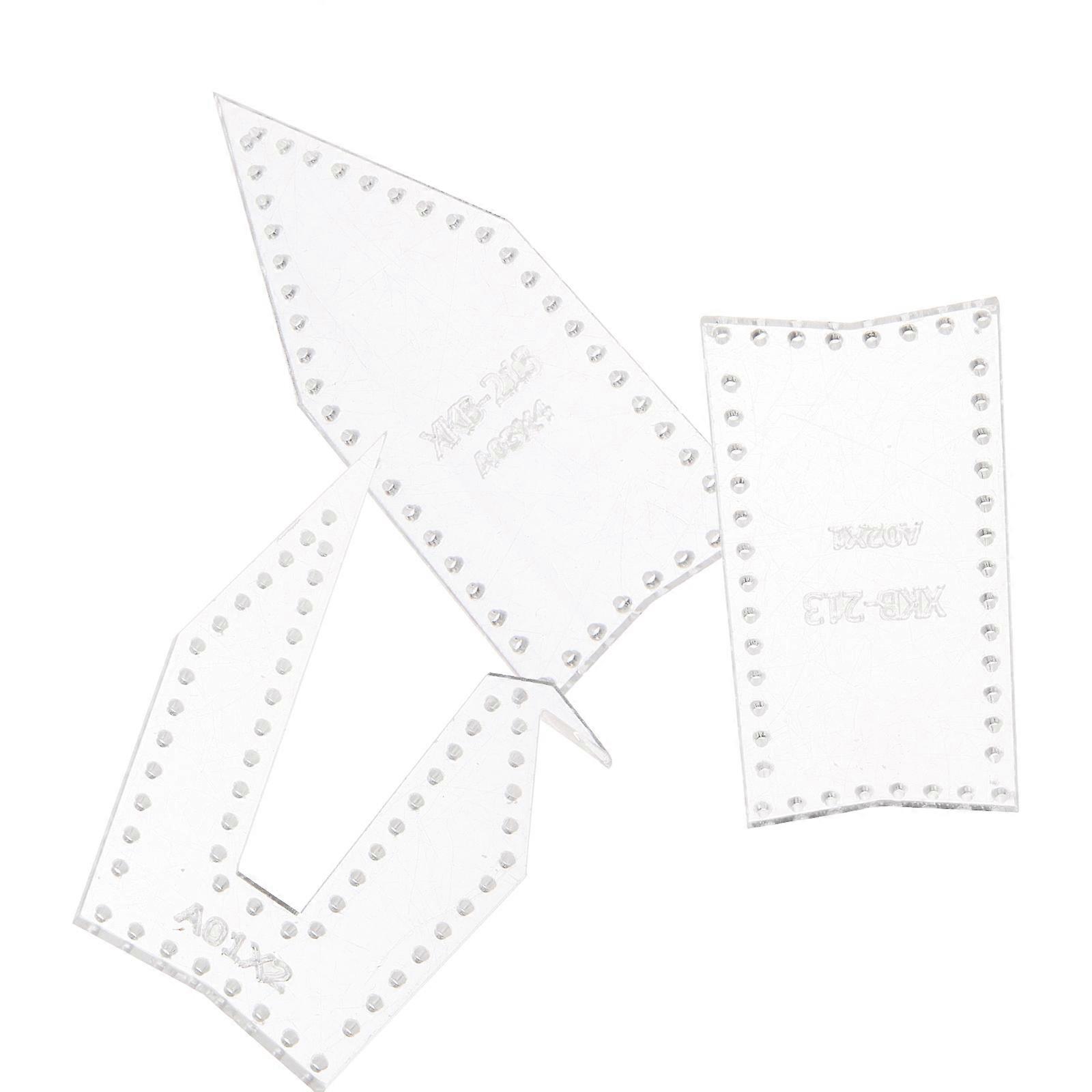 DIY Keychain Tools Acrylic Stencils Crane Template 3Pcs Set