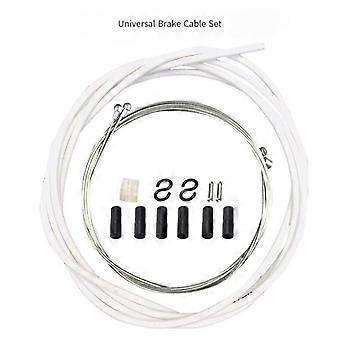 Due set di tubi per tubi freno per mountain bike Linea del cambio per bici da strada Linea del freno per bici pieghevole (set di tubi freno bianco/universale)