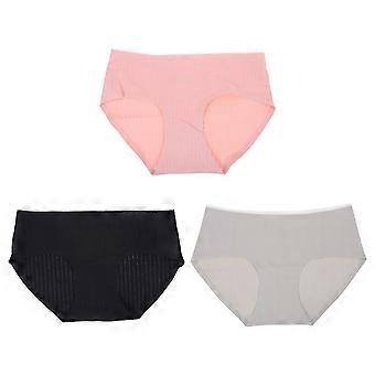 3pcs Donne Mutande di cotone Mutande traspiranti Pantaloni triangolari antibatterici