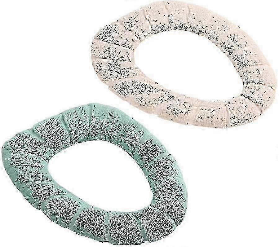 2pcs Bathroom Green*Beige