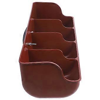 1pc Pig Feeder Plastic Pig Feeding Groove 4-compartiment Farm Pig Manger