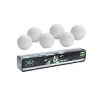 White Plastic Table Tennis Balls 6 Pack Standard Size Indoor Ping Pong Game Set for Home Recreation Practice and Competitive Multi Player Use