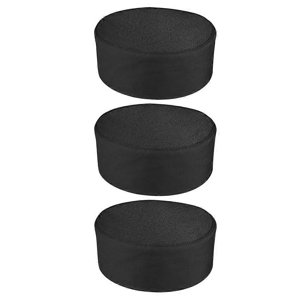 3Pcs Breathable Mesh Chef Caps Kitchen Cooking Chef Hat Adjustable Chef Caps