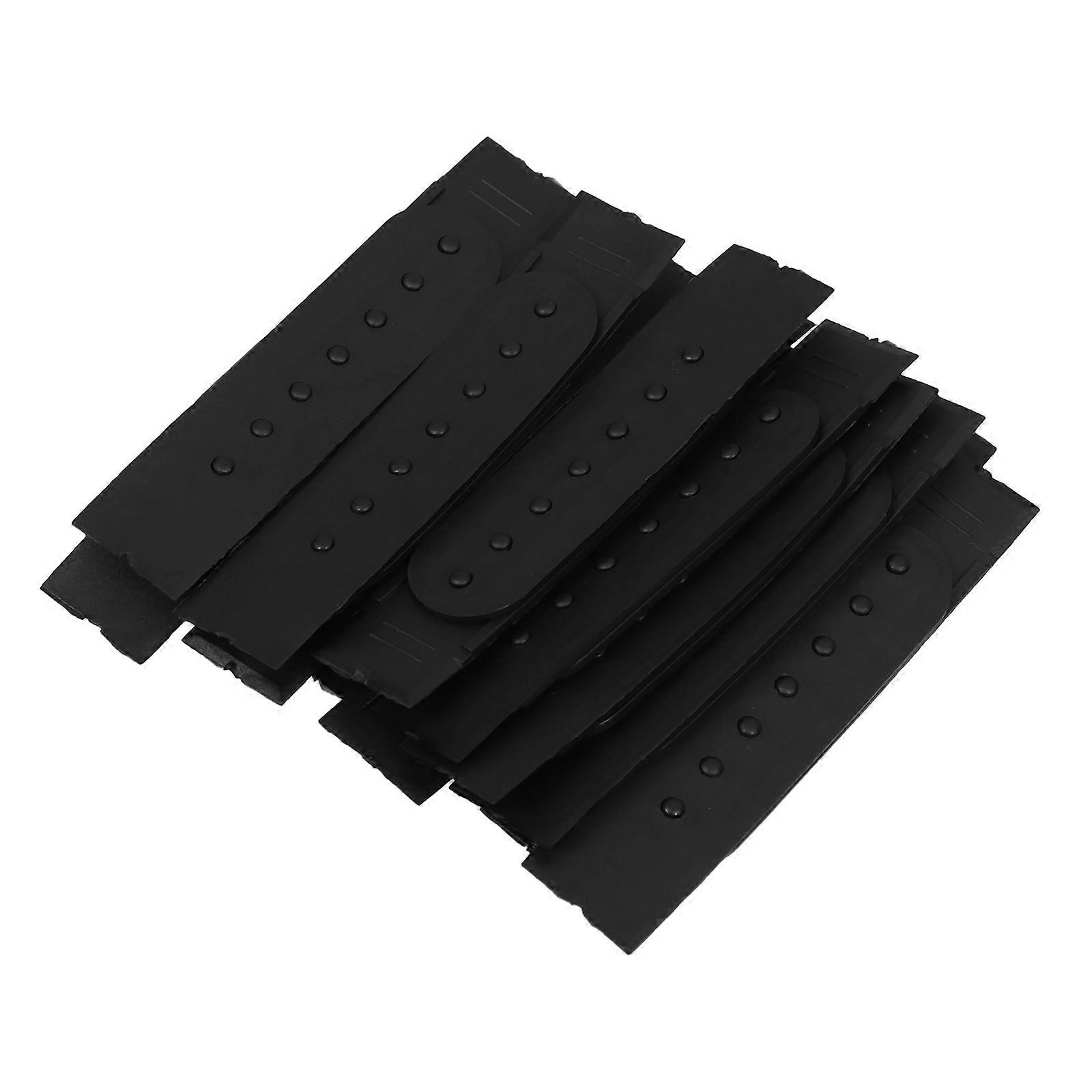 Durable Snapback Buckle Strap Adjustable Hat Strap in Black for Baseball Cap 12Pcs