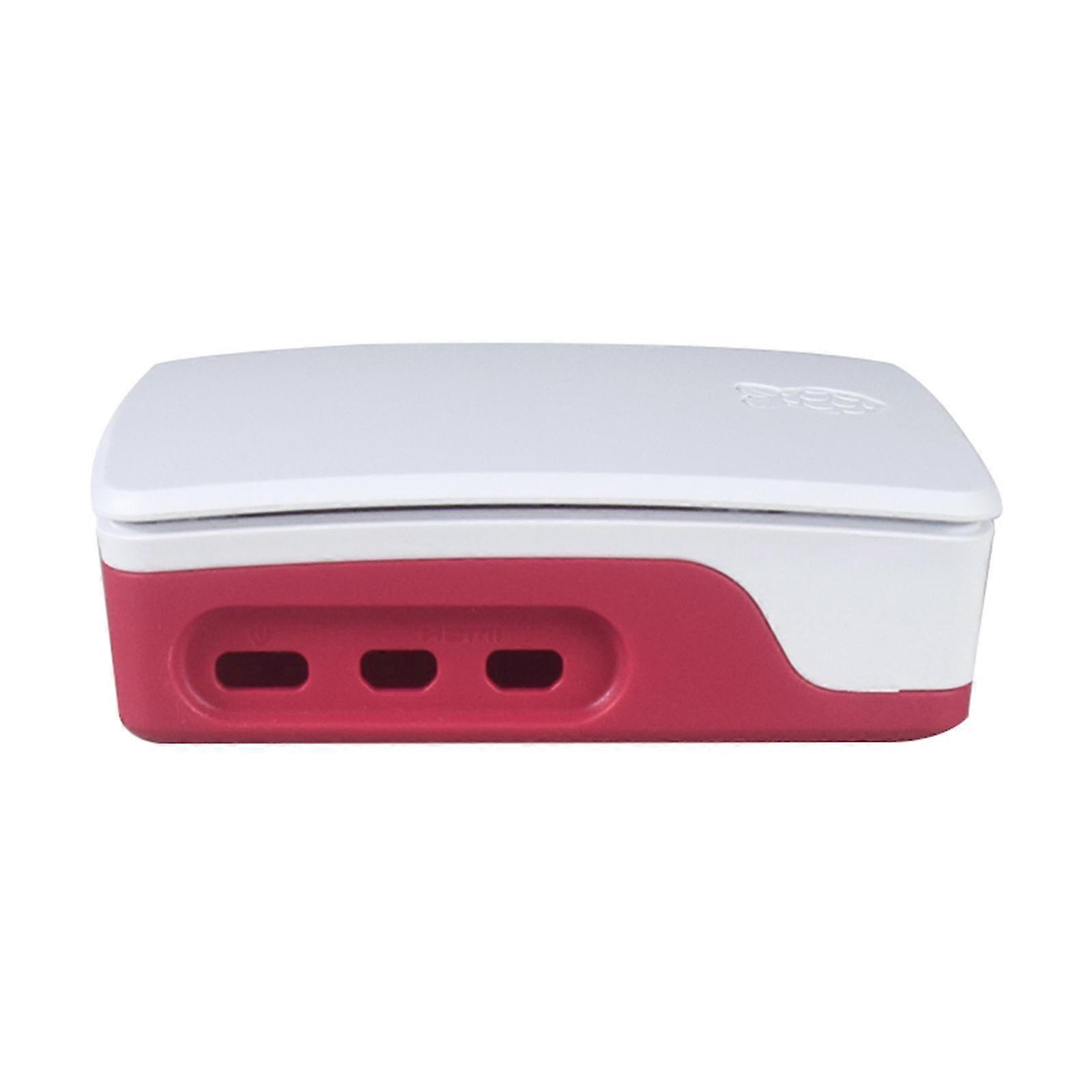 compatible with RPi 5B Case Redness White ABS Shell with Temperature Controlled Fan Support Cluster Stacking compatible with RPI 5B Development Board