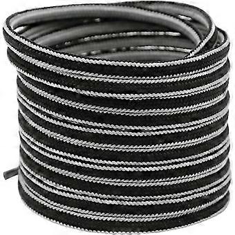 Oval Laces Two Colored Textured Stripes Shoe Laces for Sneakers