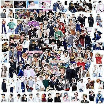 101PCS Bangtan Boys Waterproof Stickers Pack Not Repeated Sticker Laptops, MacBook, Skateboards, Luggage, Cars, Bikes, Bedroom, Motorcycle, PS4 Sticke