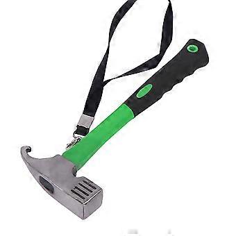 Campinghammer mit Pfahlabzieher Ergonomischer Griff Rostfrei Korrosionsbeständig Outdoor-Zelthammer Campingzubehör