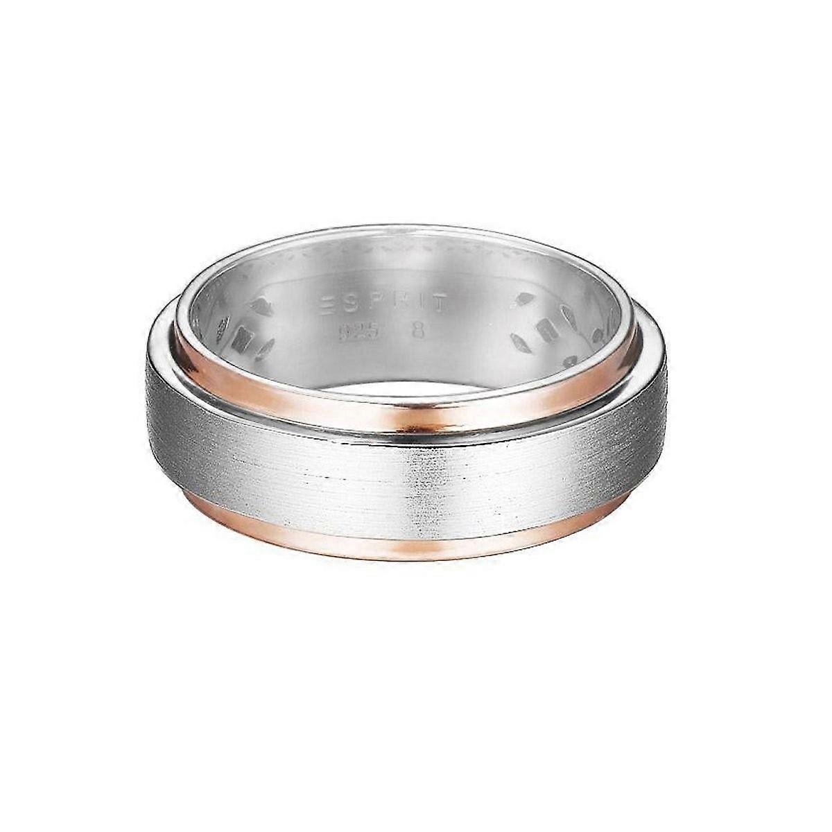 ESPRIT women's ring silver Rosé bicolor modern shape ESRG92278B1