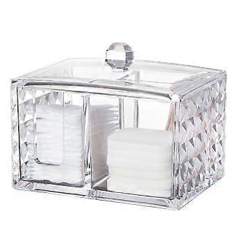 Cotton Pads Storage Box Acrylic Transparent Holder for