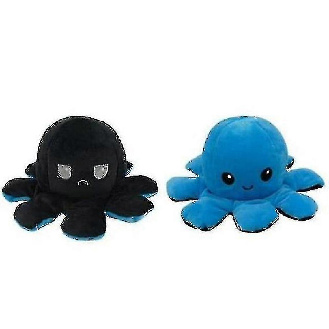 Reversible Plush Toy (black Blue)