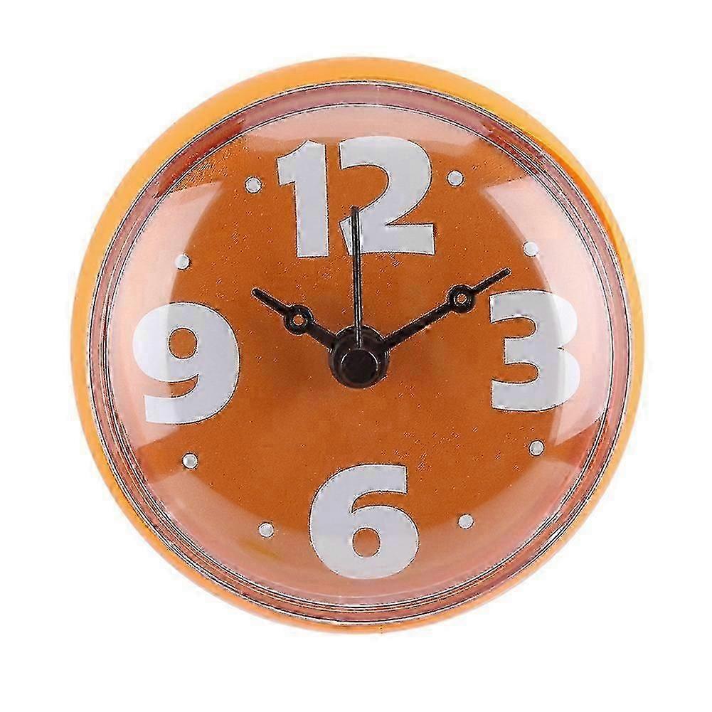 Waterproof Suction Wall Window Mirror Bath Shower Clock Bathroom Accessories