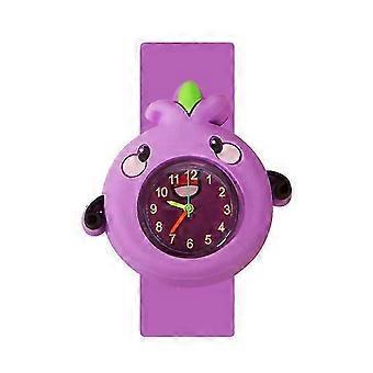 Cartoon team children's watch baby learning time toy children's quartz watch cute fruit series watch boy girl Christmas gift (color)