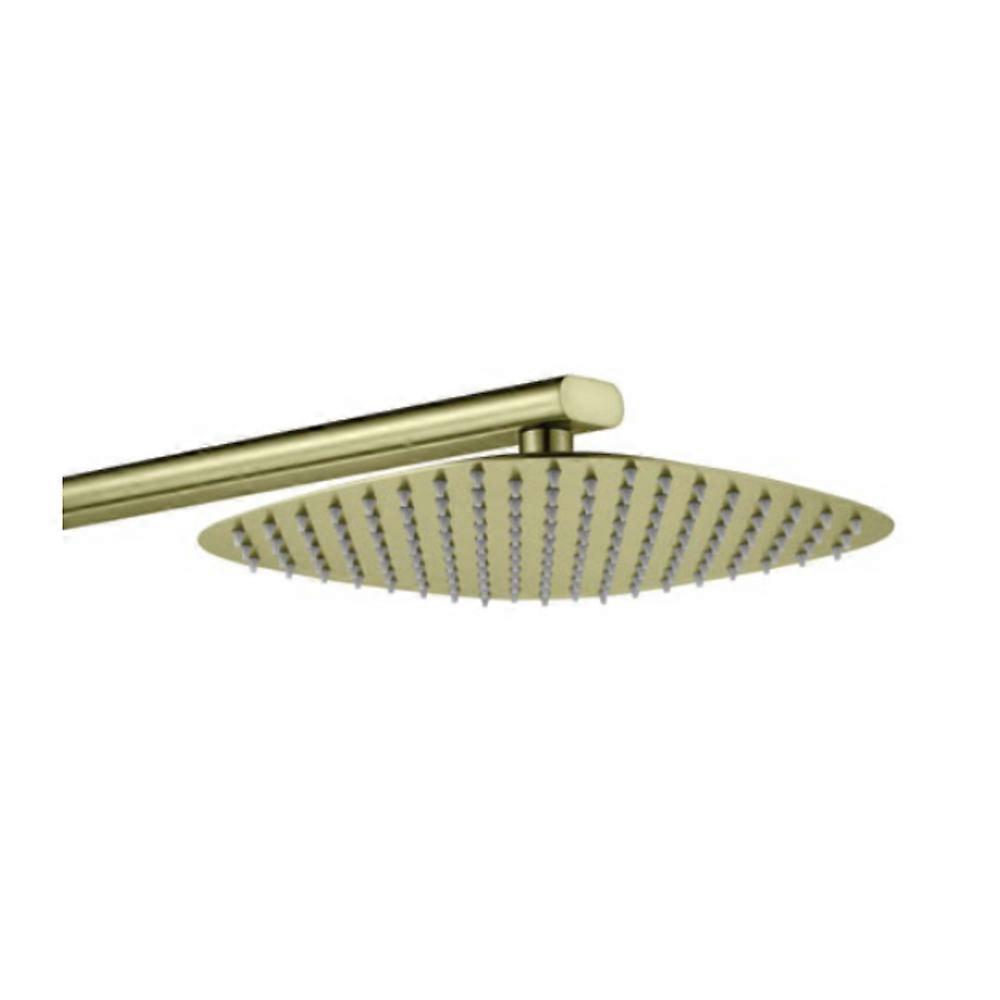 Brushed Brass Shower Head & Arm