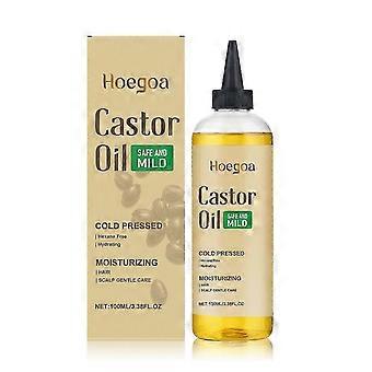 Castor Oil -  Pure & Natural, Cold Pressed, Hexane Free, Fast Absorbing - Moisturizing Oil For Hair, Scalp - 100ML Castor Oil for Hair