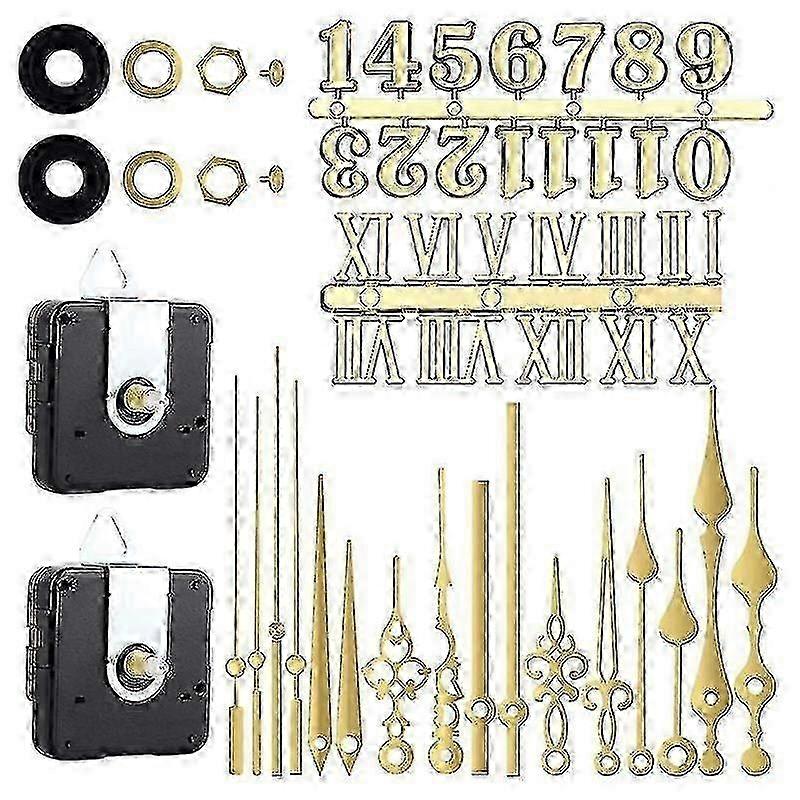 Clock Mechanism Silent Quartz Movement Machine Wall Hands Pointer Set for Replacing Clock Replacement-mk
