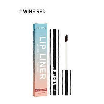 Crayon à lèvres pelable qui souligne le contour des lèvres et révèle leur couleur. Pinceau à lèvres pelable waterproof et anti-bavures, couleur bordeaux.