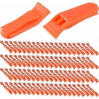 Pacote com 12 apitos de emergência com cordão, apito de segurança de 120 dB para sinalização de resgate e sobrevivência.