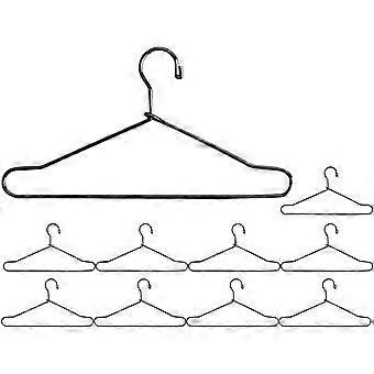 Small Doll Clothes Hangers for Doll Clothes 10Pcs Black Iron Hangers