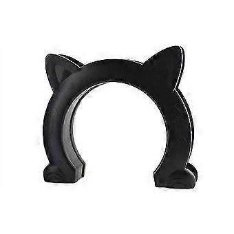 Porta interna del gatto facile da seguire Istruzioni Gattino Corridoio Porta Tunnela (nero)-HS