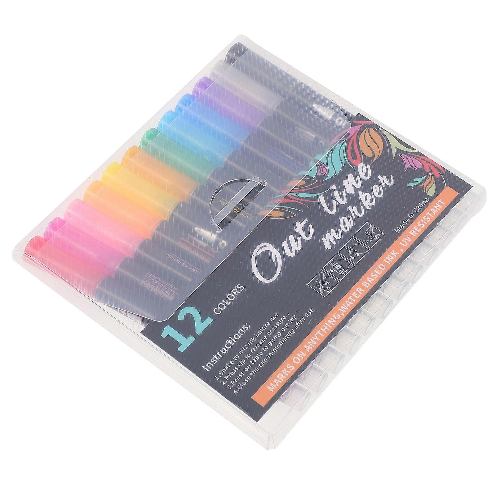Household Paint Marker for Multi-Function Draw Markers 12Pcs Set
